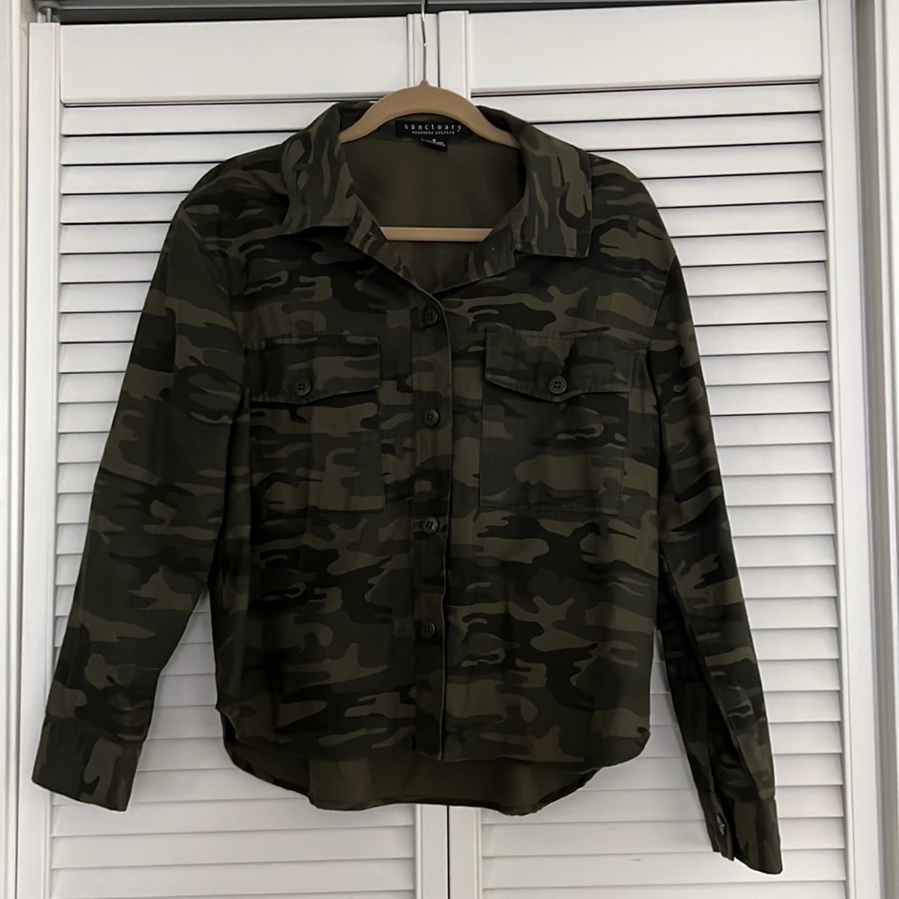 Sanctuary Camo Shacket small